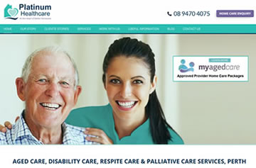 Platinum Healthcare website