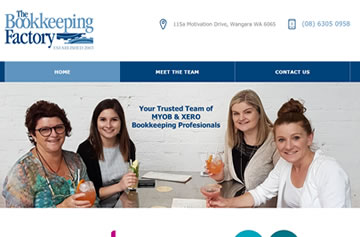 The Bookkeeping Factory website